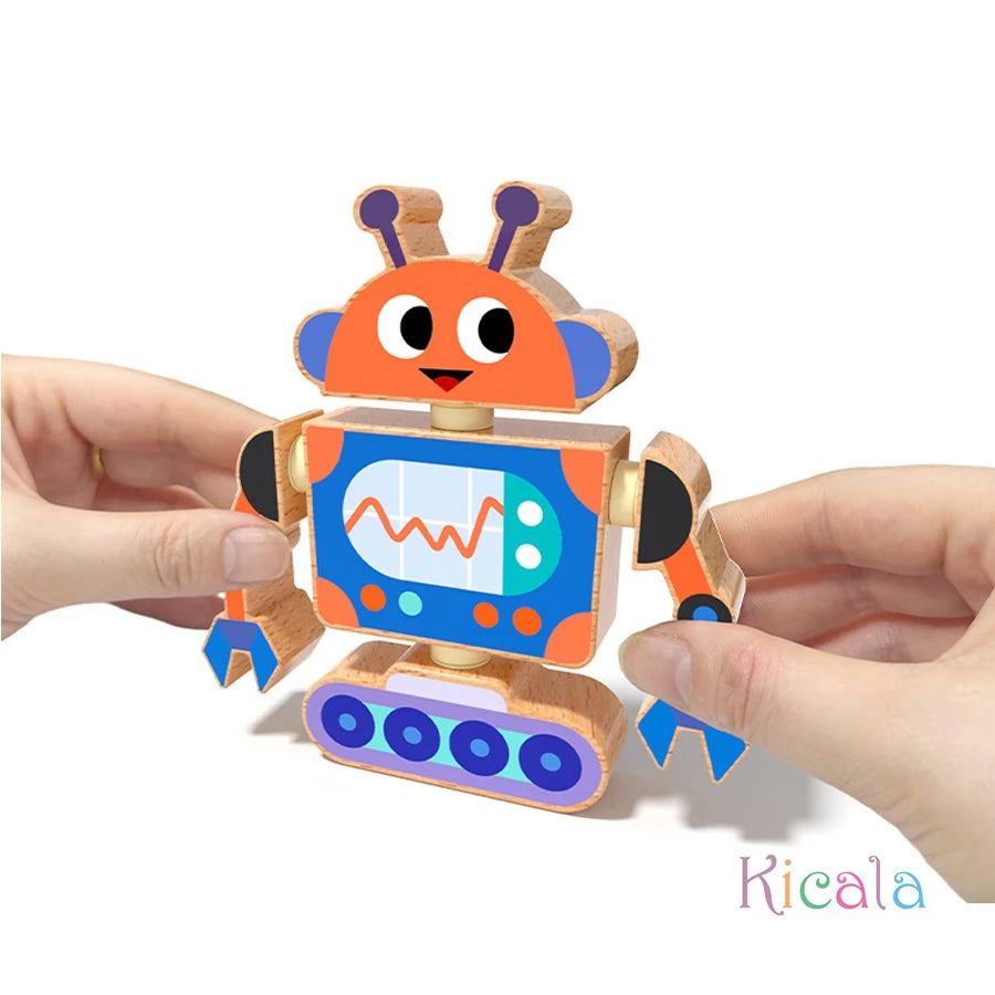 Wooden Robot STEM Kit