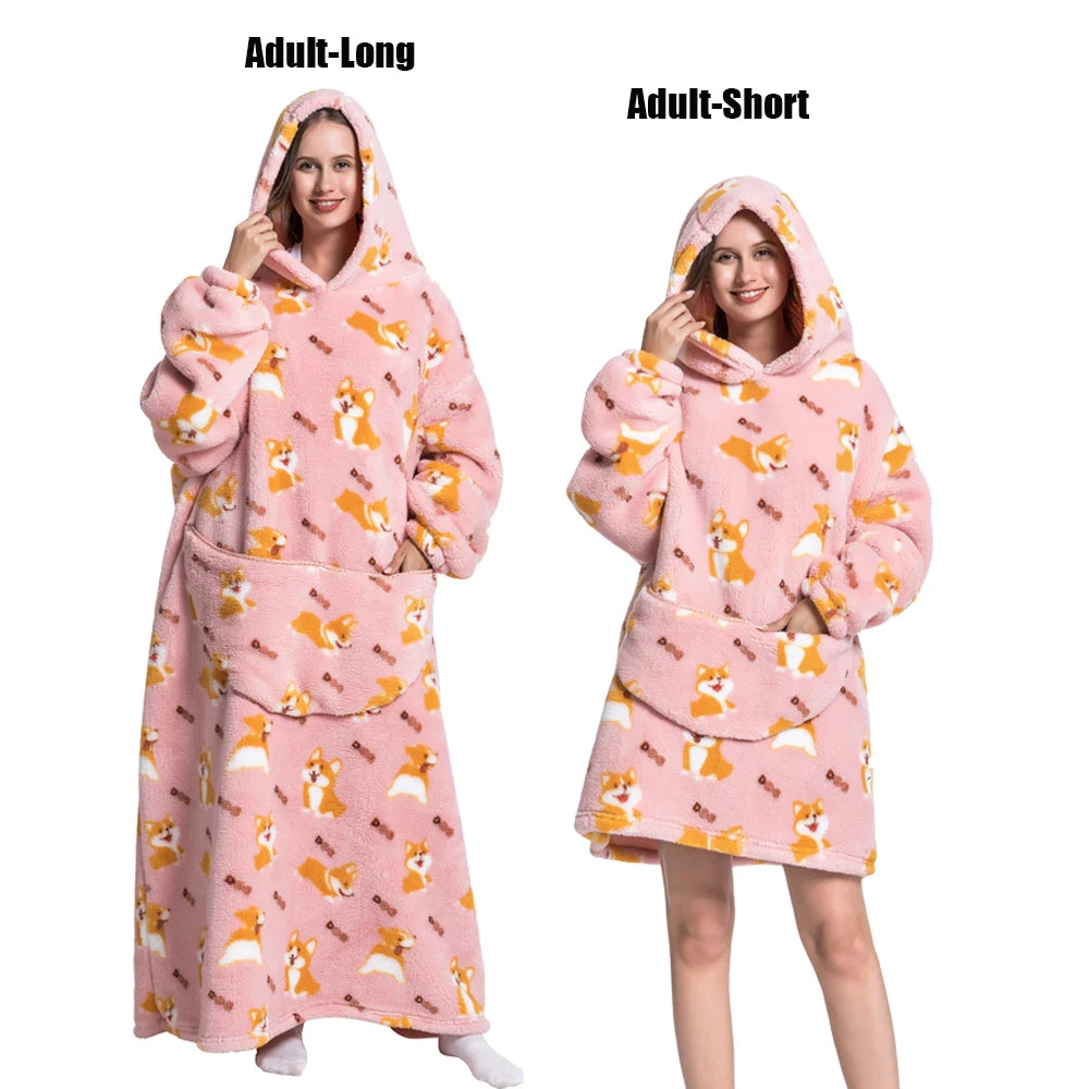 Wearable Hoodie Blanket