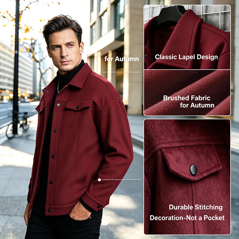 Men's Brushed Casual Jacket