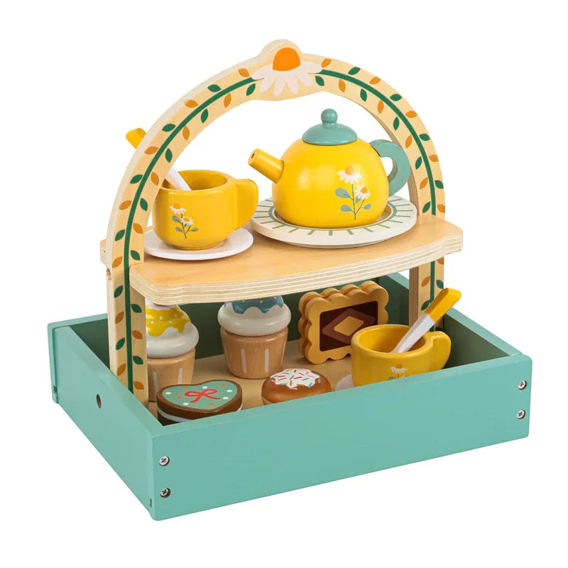 Wooden Play Kitchen Set