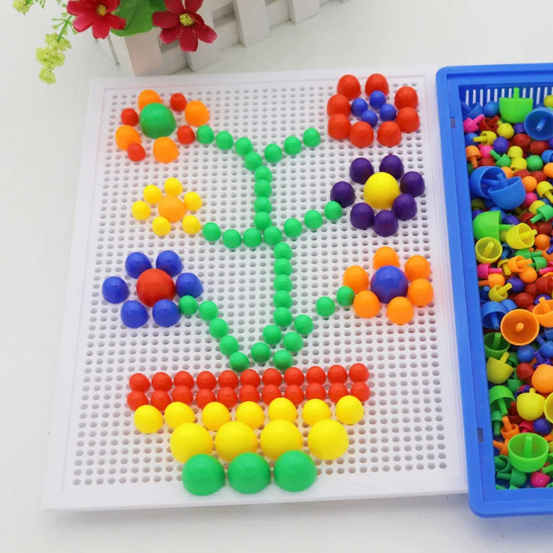 Mushroom Nail Building Puzzle