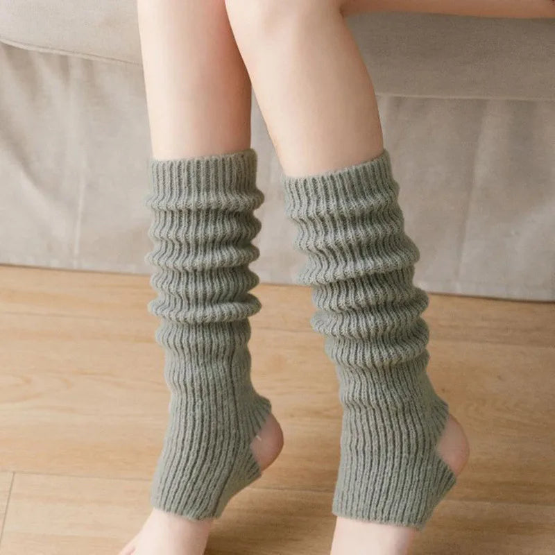 Knitted Twist Leg Warmers