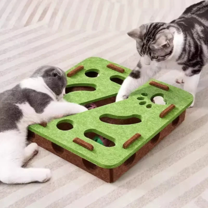 Felt Cat Puzzle Box