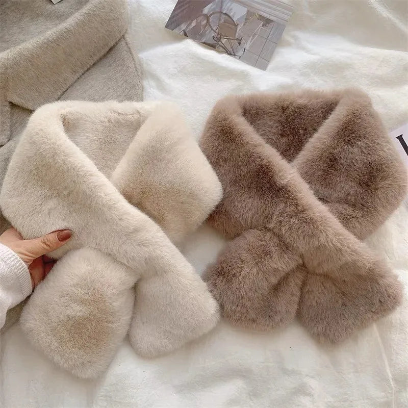 Faux Rabbit Fur Scarf
