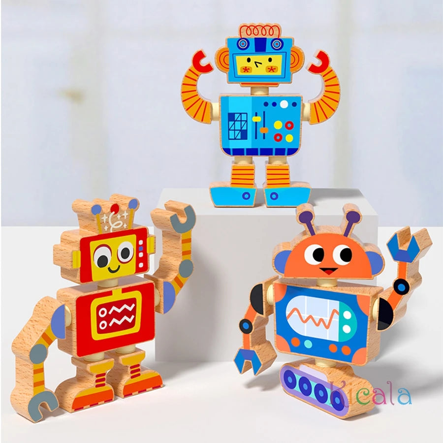 Wooden Robot STEM Kit