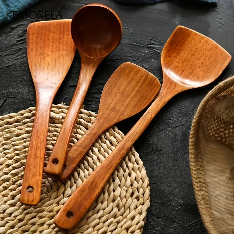 Wooden Kitchen Utensil Set
