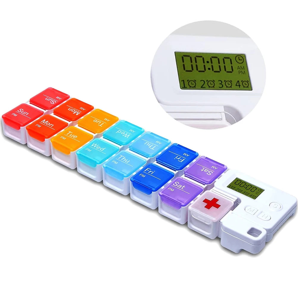 Weekly Pill Organizer With Alarm