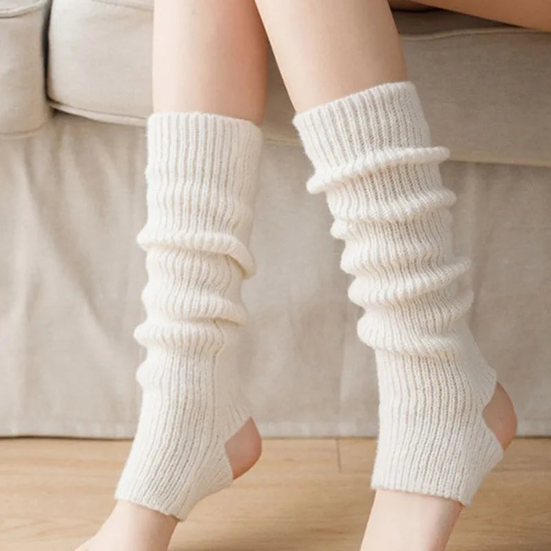 Knitted Twist Leg Warmers