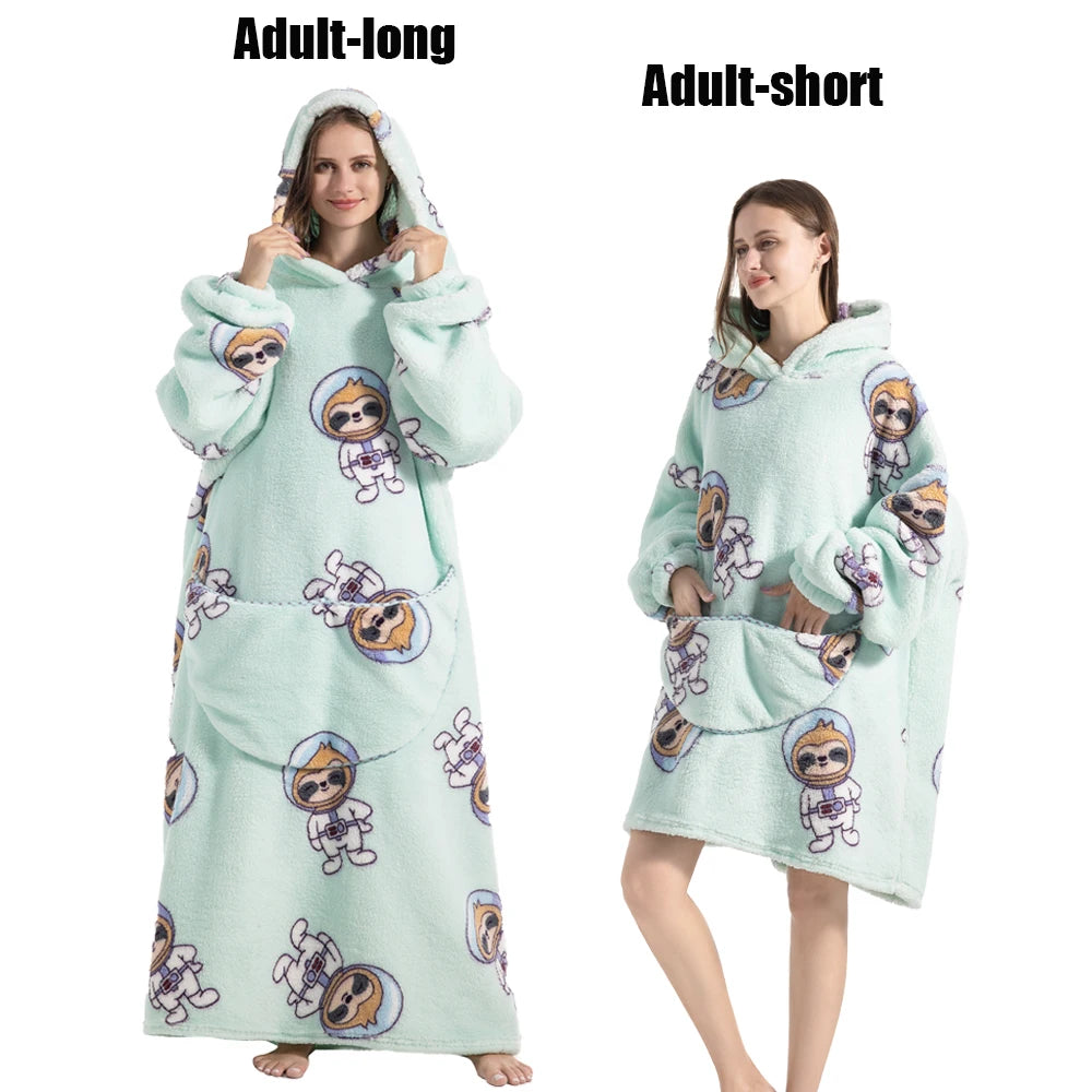 Wearable Hoodie Blanket