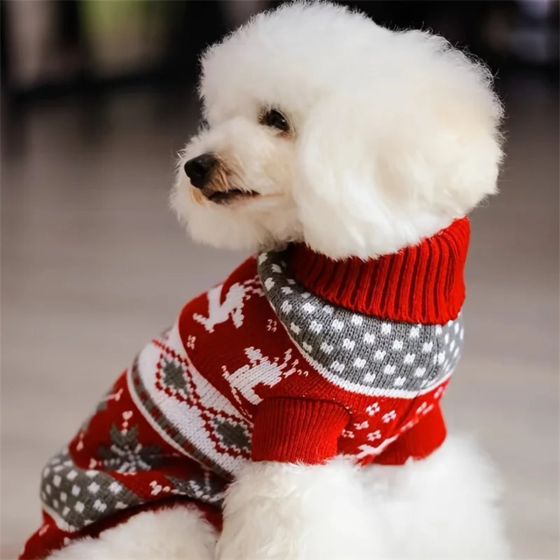 Knitted Pet Christmas Sweater