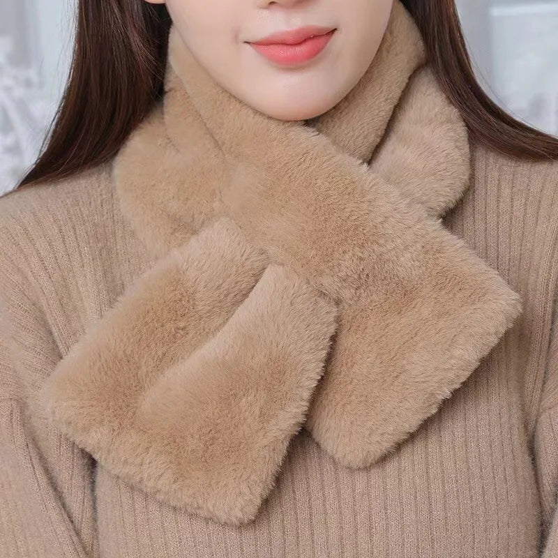 Faux Rabbit Fur Scarf