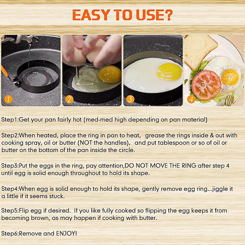 Egg Ring Pancake Molds