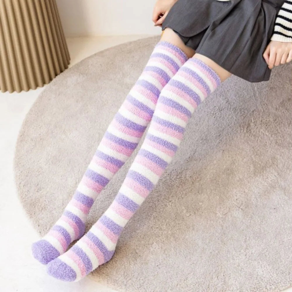 Over-Knee Fleece Socks
