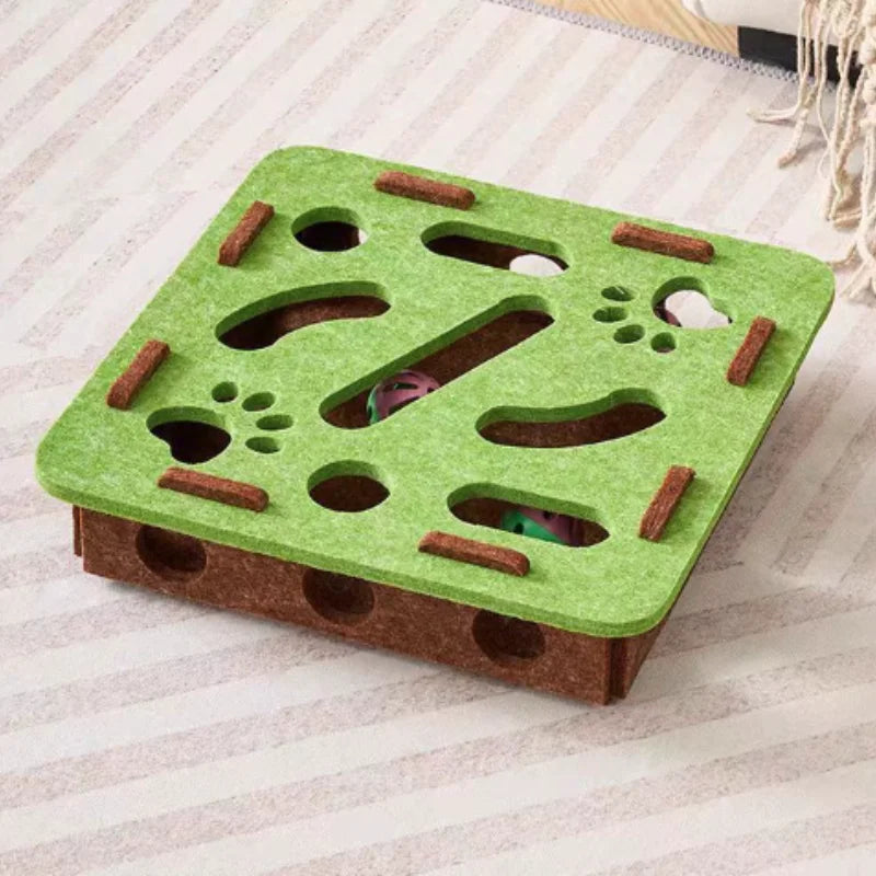 Felt Cat Puzzle Box