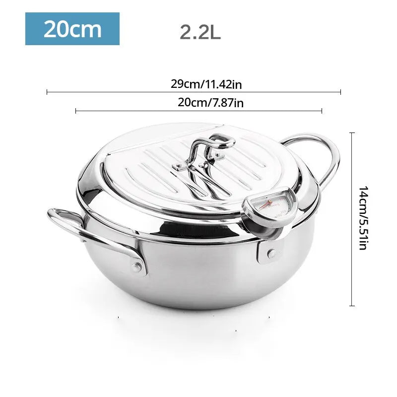 Oil Pot With Thermometer