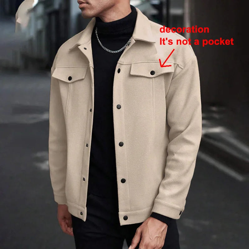 Men's Brushed Casual Jacket