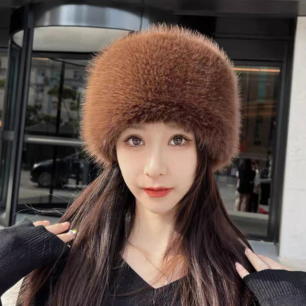 Faux Fox Fur Hat