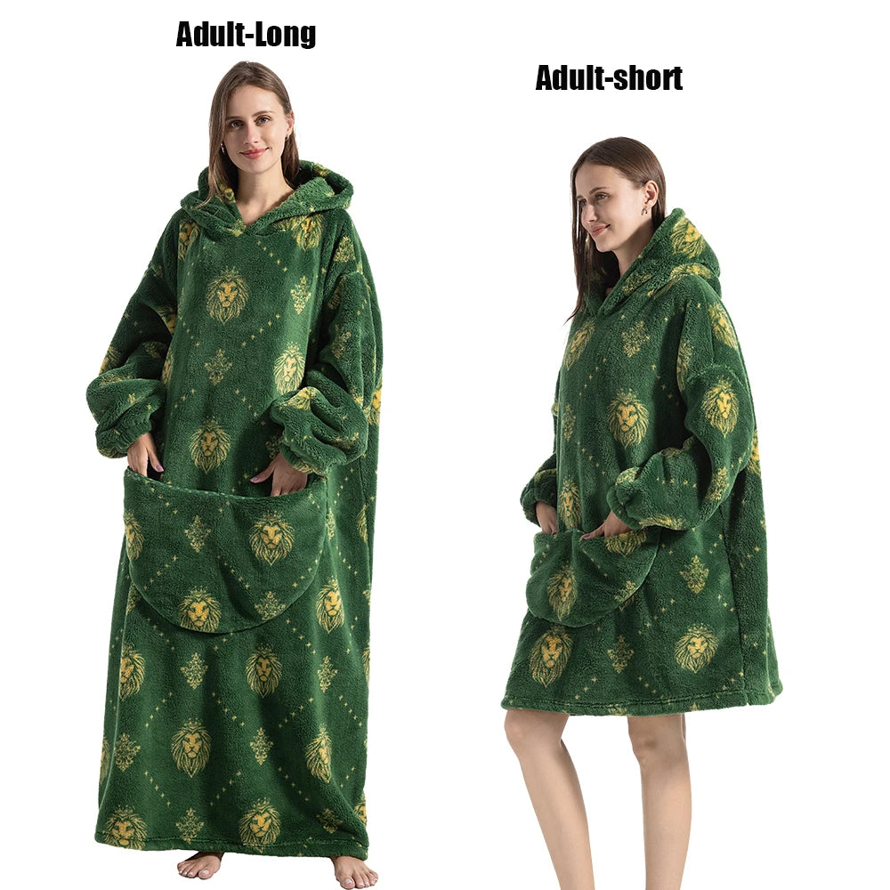 Wearable Hoodie Blanket