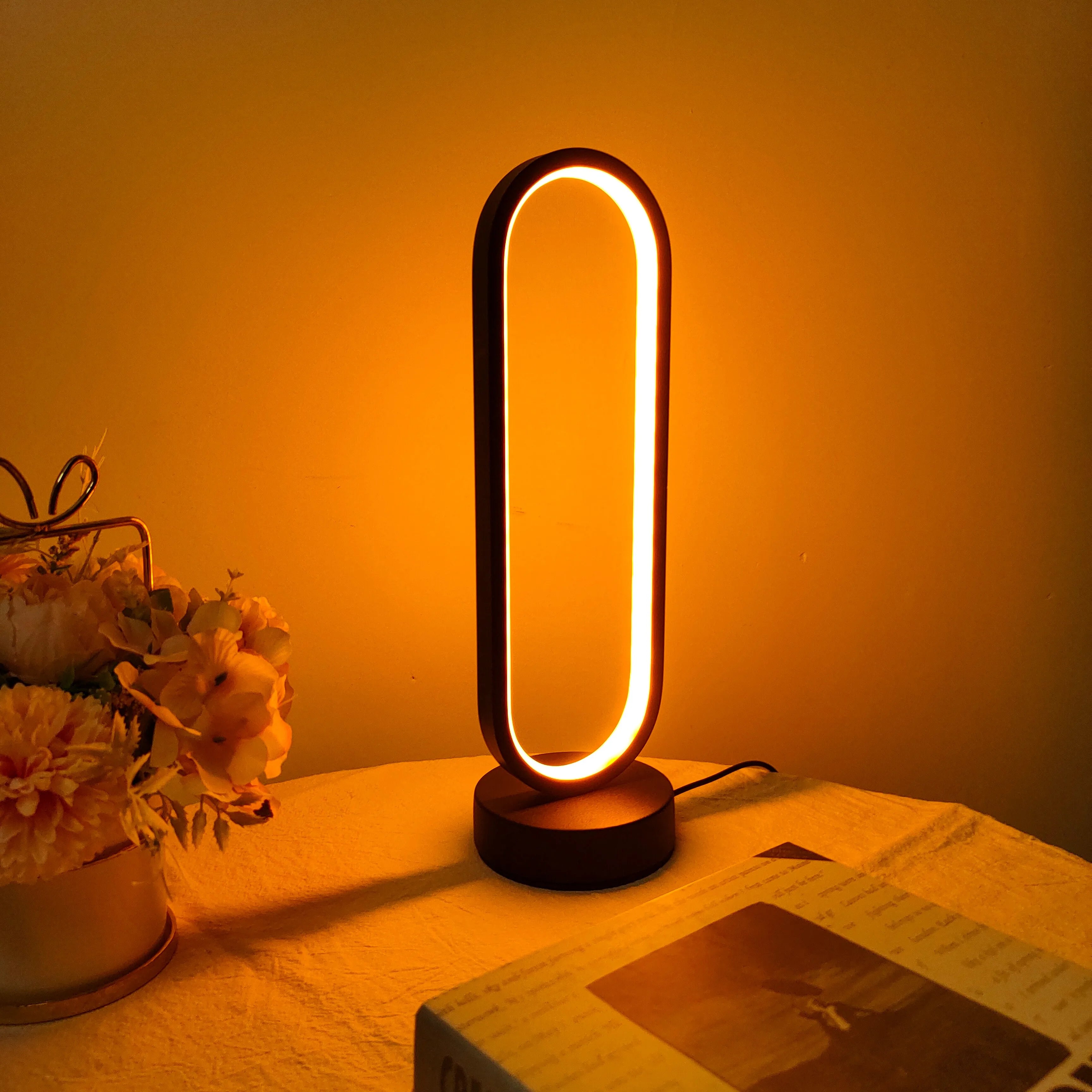 Dimmable Ring Bedside Lamp