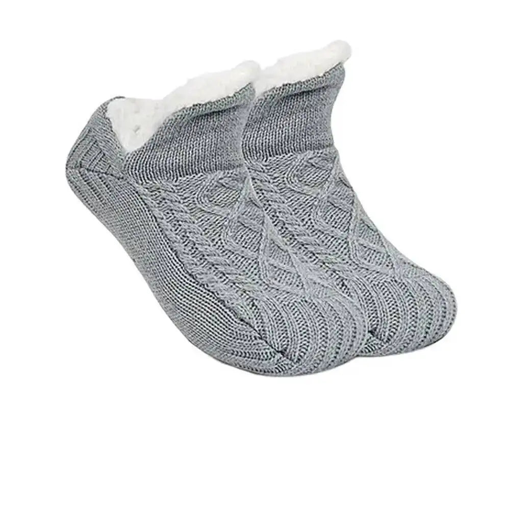 Velvet Slipper Socks