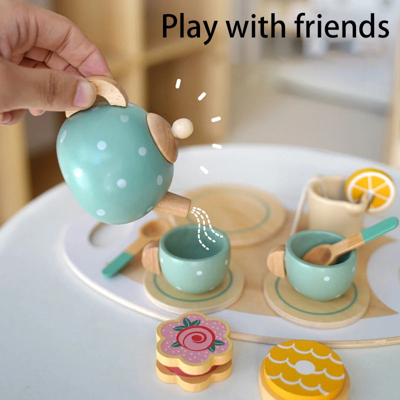 Wooden Play Kitchen Set