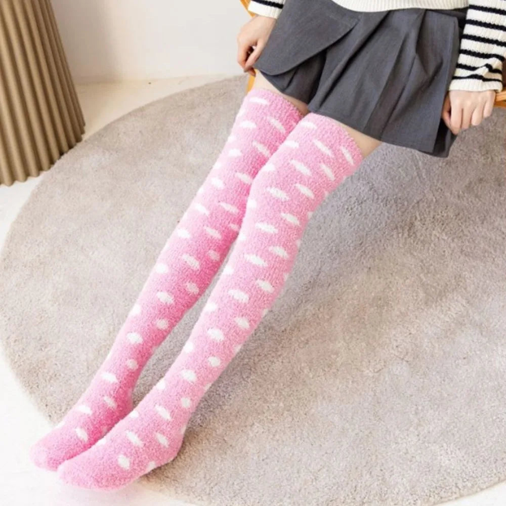 Over-Knee Fleece Socks