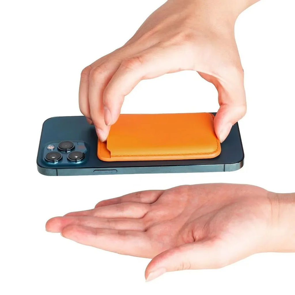 Leather Magnetic Wallet Case