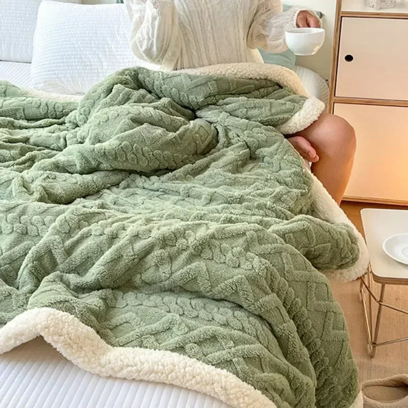 Lamb Velvet Flannel Blanket