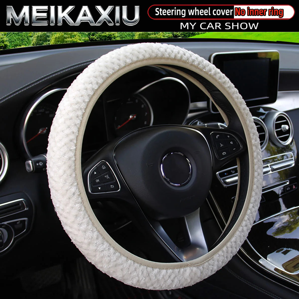 Plush Steering Wheel Cover