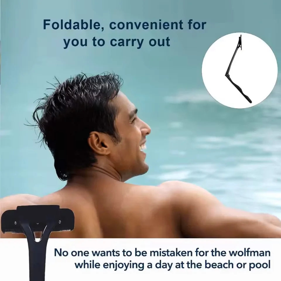 Foldable Back Shaver