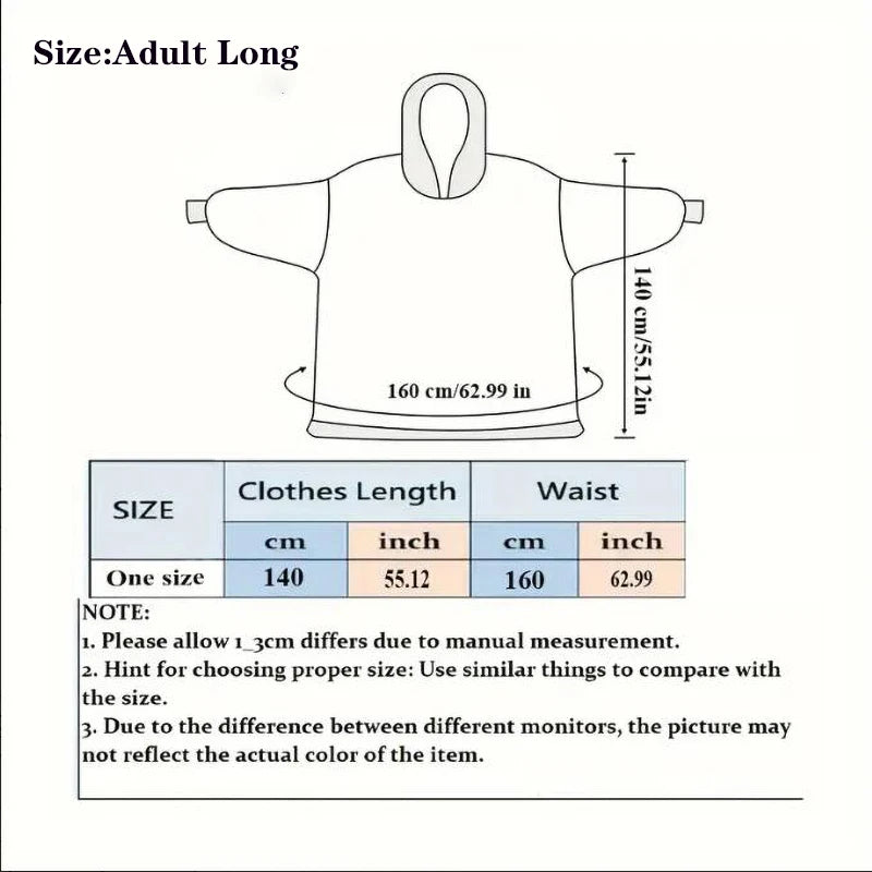 Wearable Hoodie Blanket