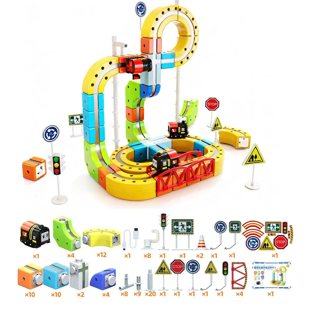 Magnetic Track Train Set