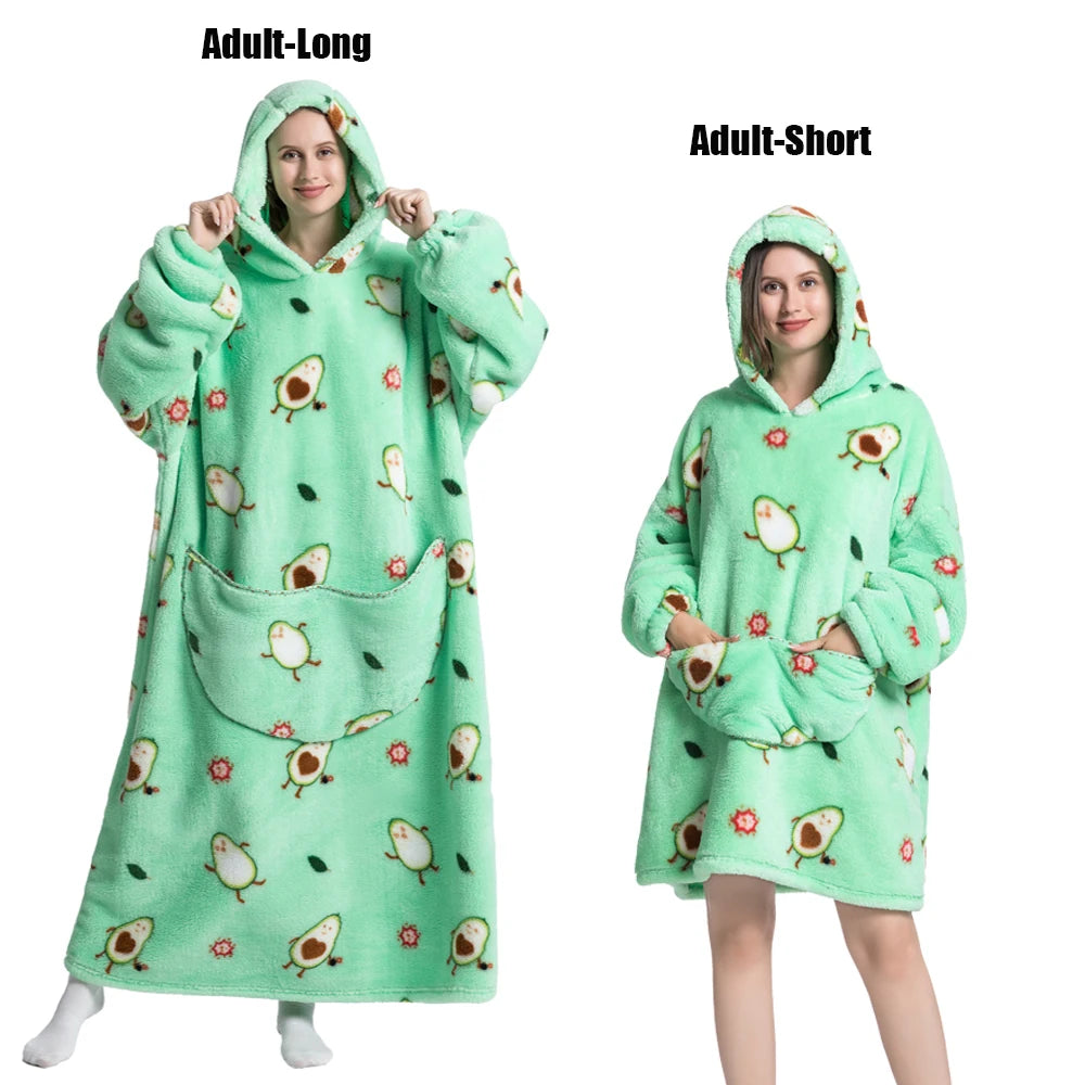 Wearable Hoodie Blanket