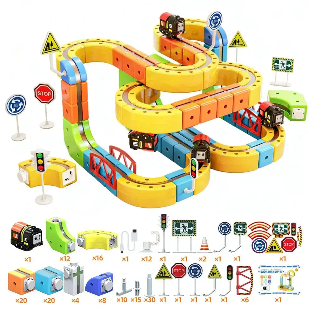 Magnetic Track Train Set