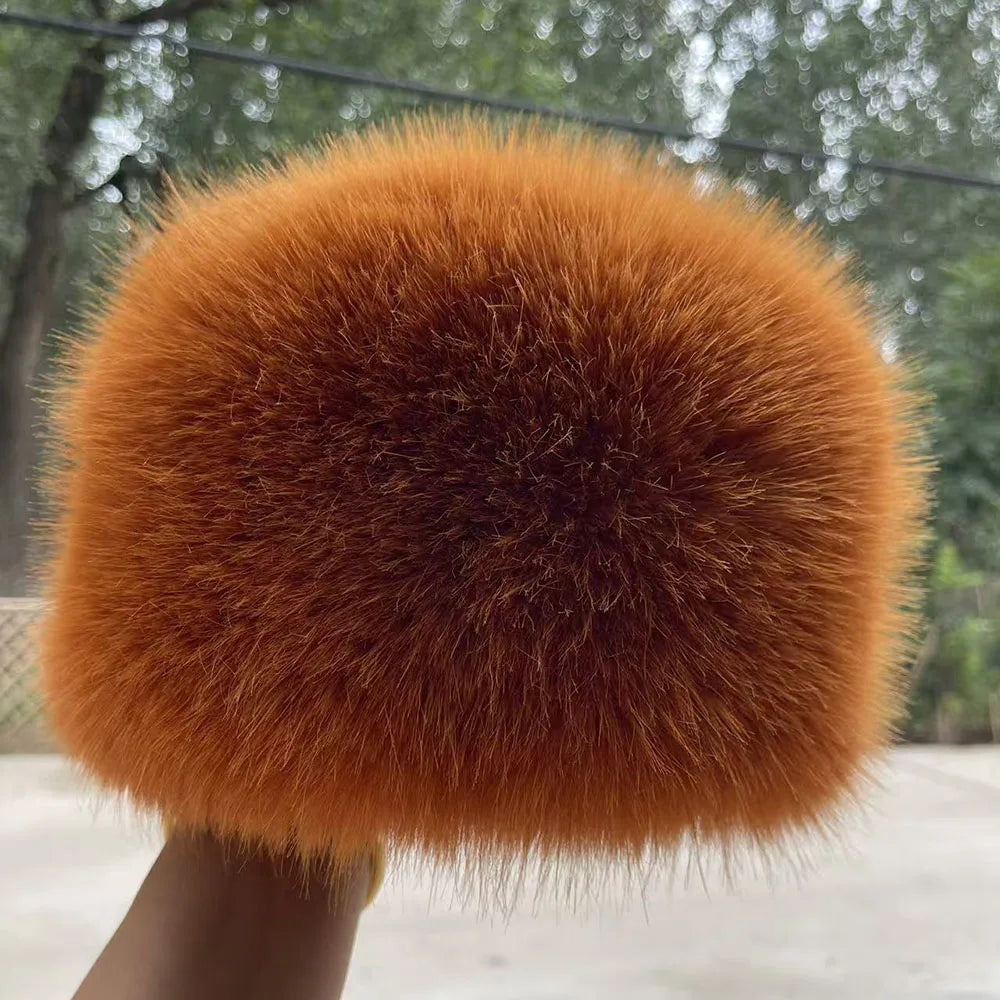 Faux Fox Fur Hat