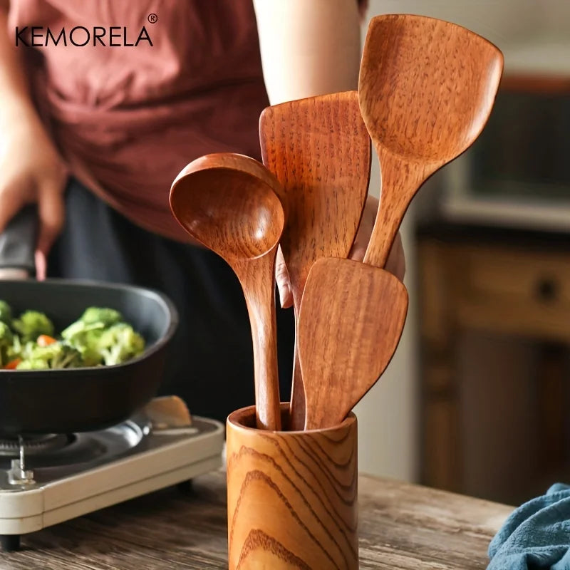 Wooden Kitchen Utensil Set