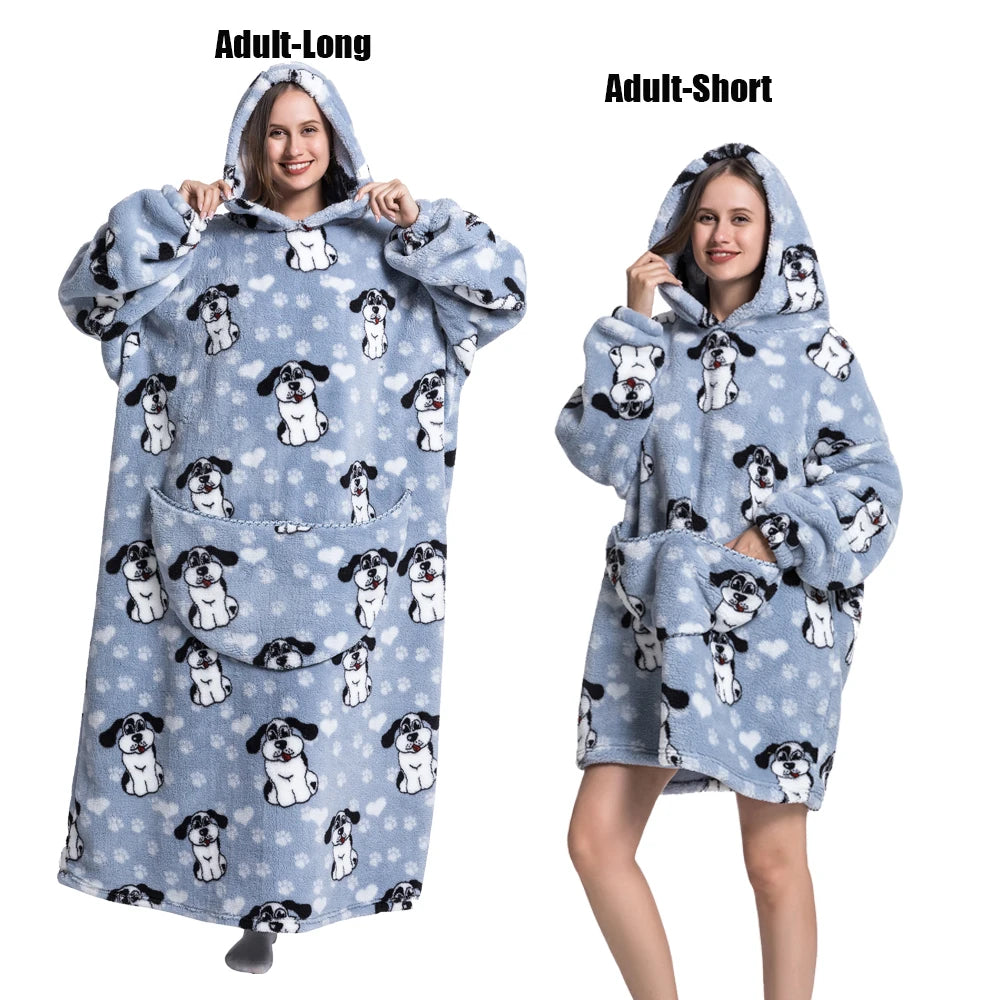 Wearable Hoodie Blanket