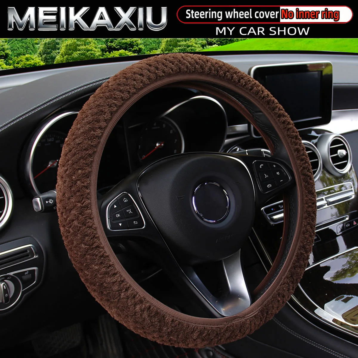 Plush Steering Wheel Cover