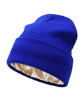 Satin-Lined Slouchy Beanie