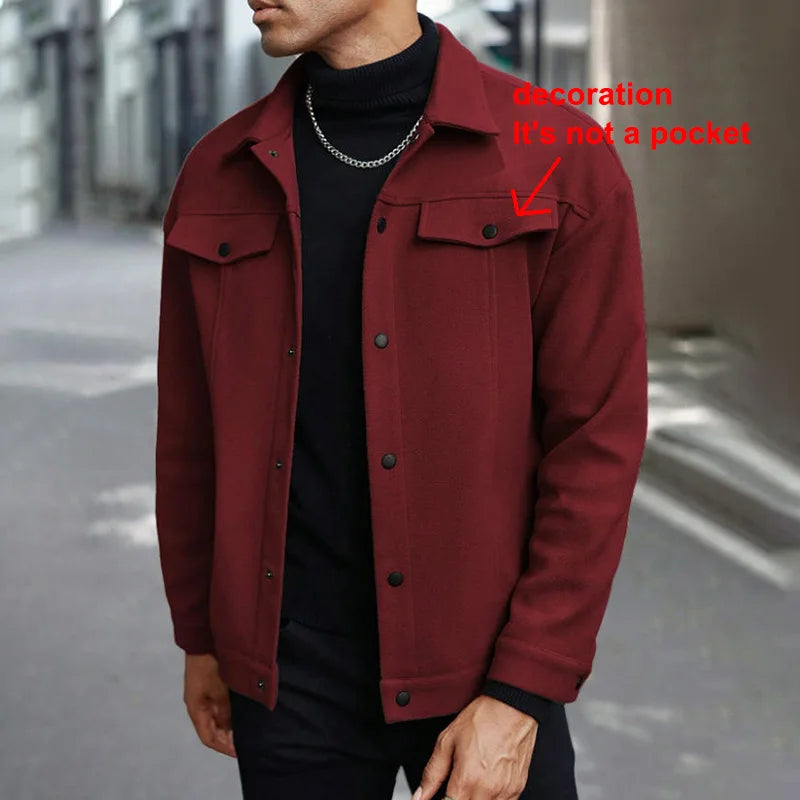 Men's Brushed Casual Jacket