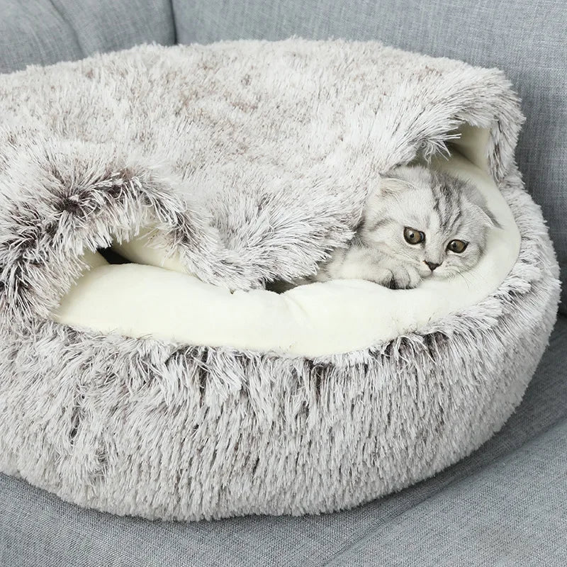 2-in-1 Winter Cat Bed