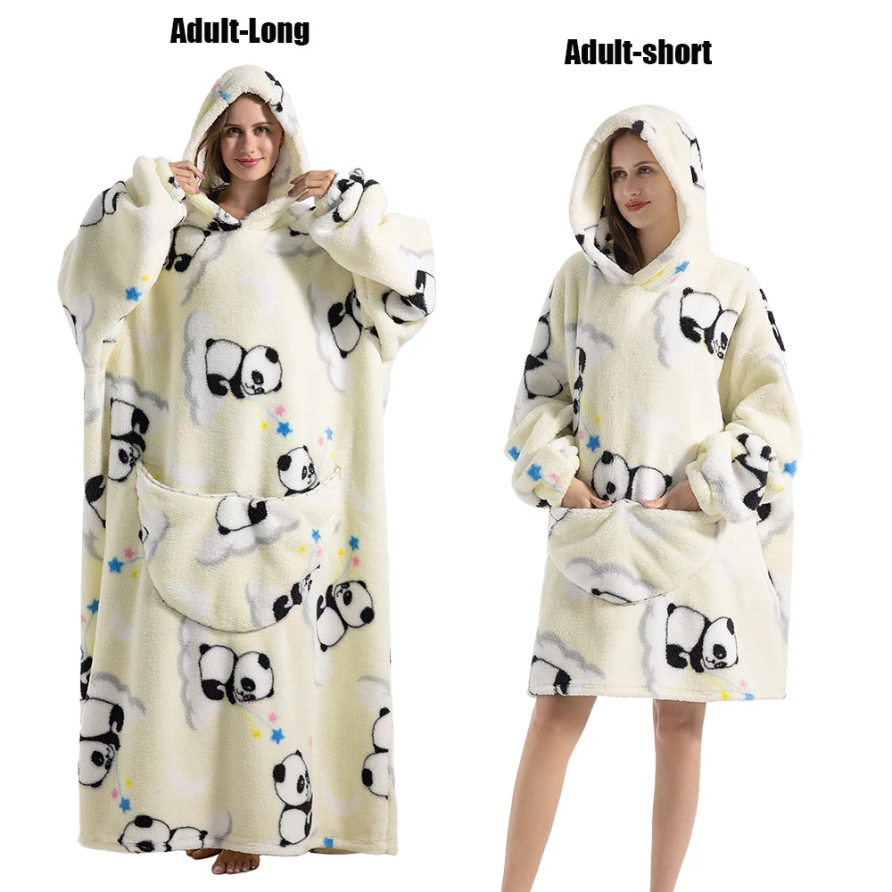 Wearable Hoodie Blanket