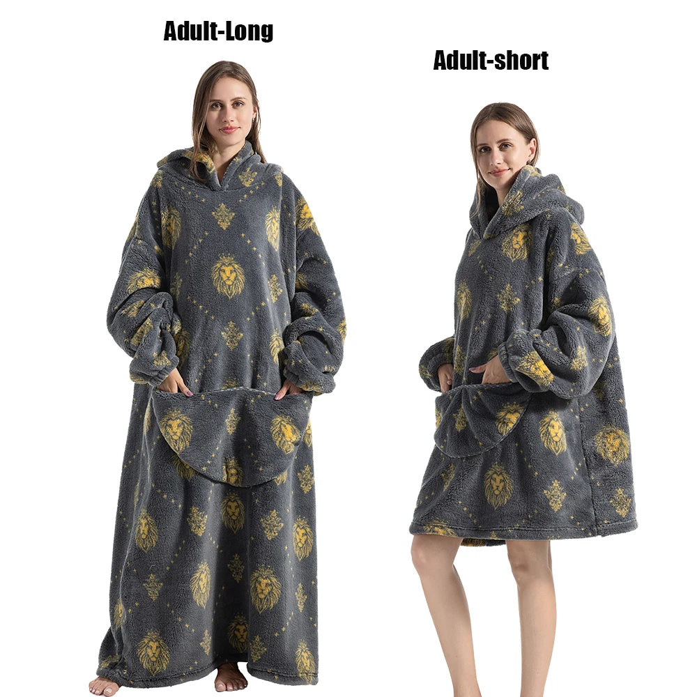 Wearable Hoodie Blanket