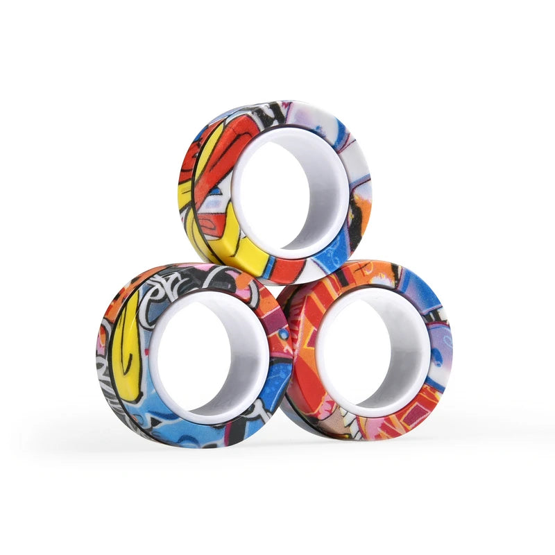 Magnetic Fidget Ring Set