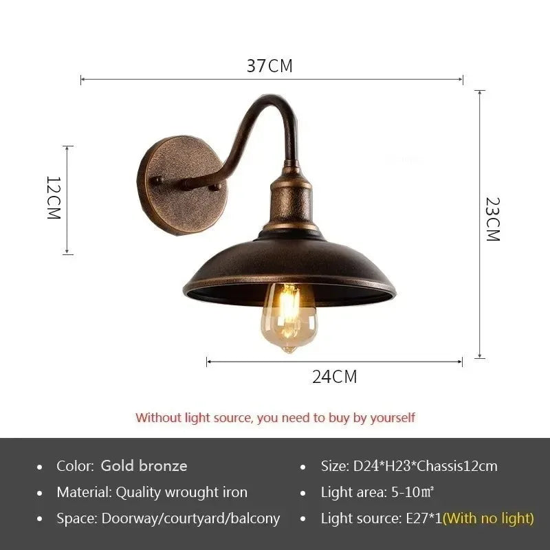 Vintage Industrial Wall Lamp