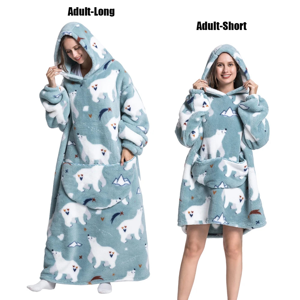 Wearable Hoodie Blanket