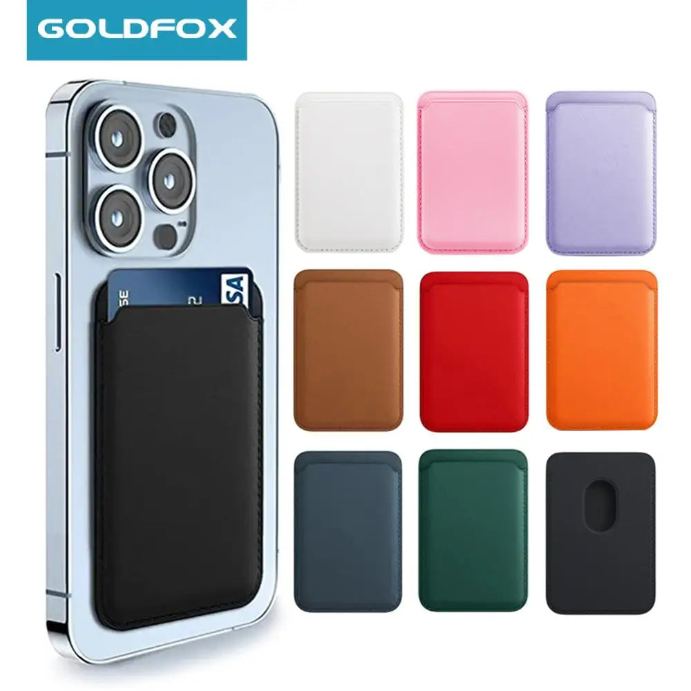 Leather Magnetic Wallet Case