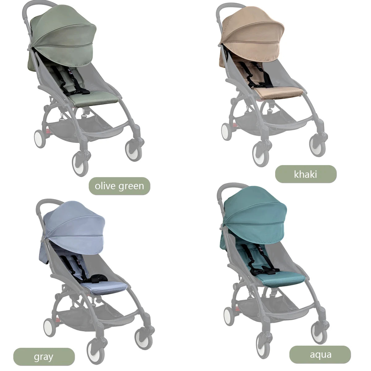 Stroller Canopy and Cushion Set