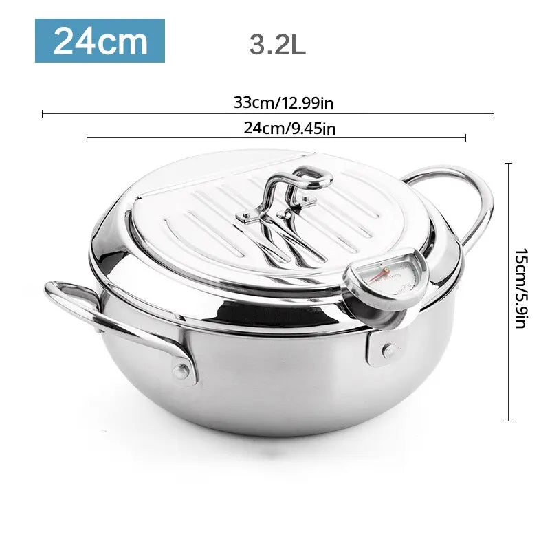 Oil Pot With Thermometer