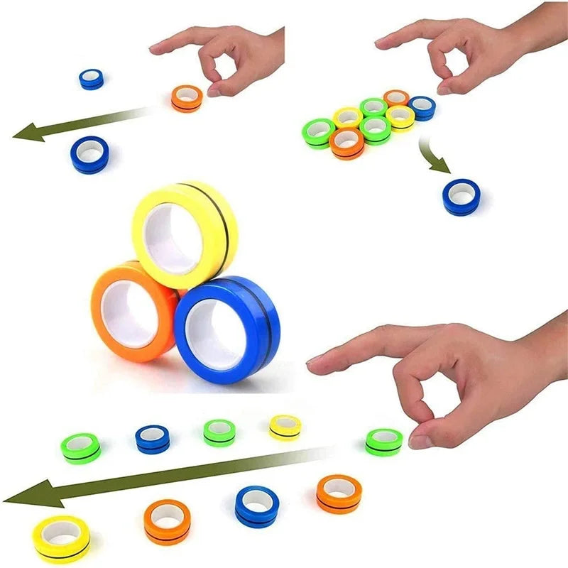 Magnetic Fidget Ring Set